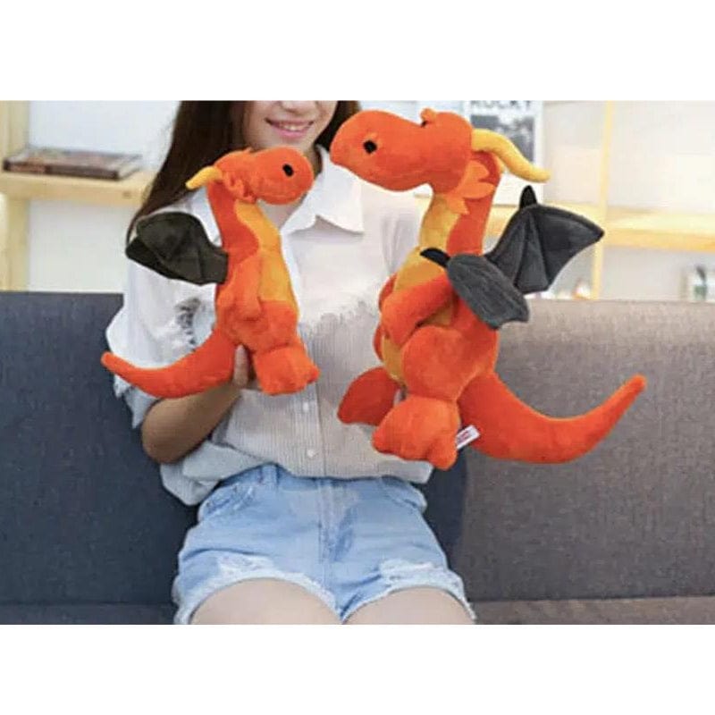 La Peluche Peluche dragon rouge