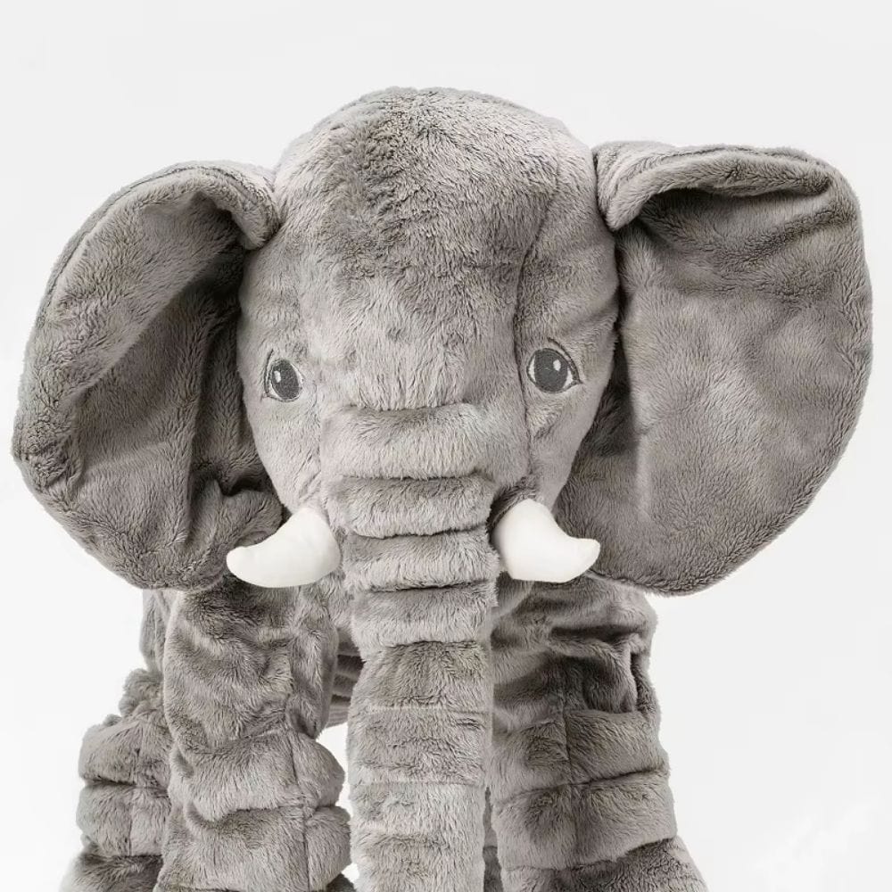 La Peluche Peluche éléphant oreiller grise
