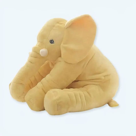 La Peluche Peluche éléphant oreiller jaune