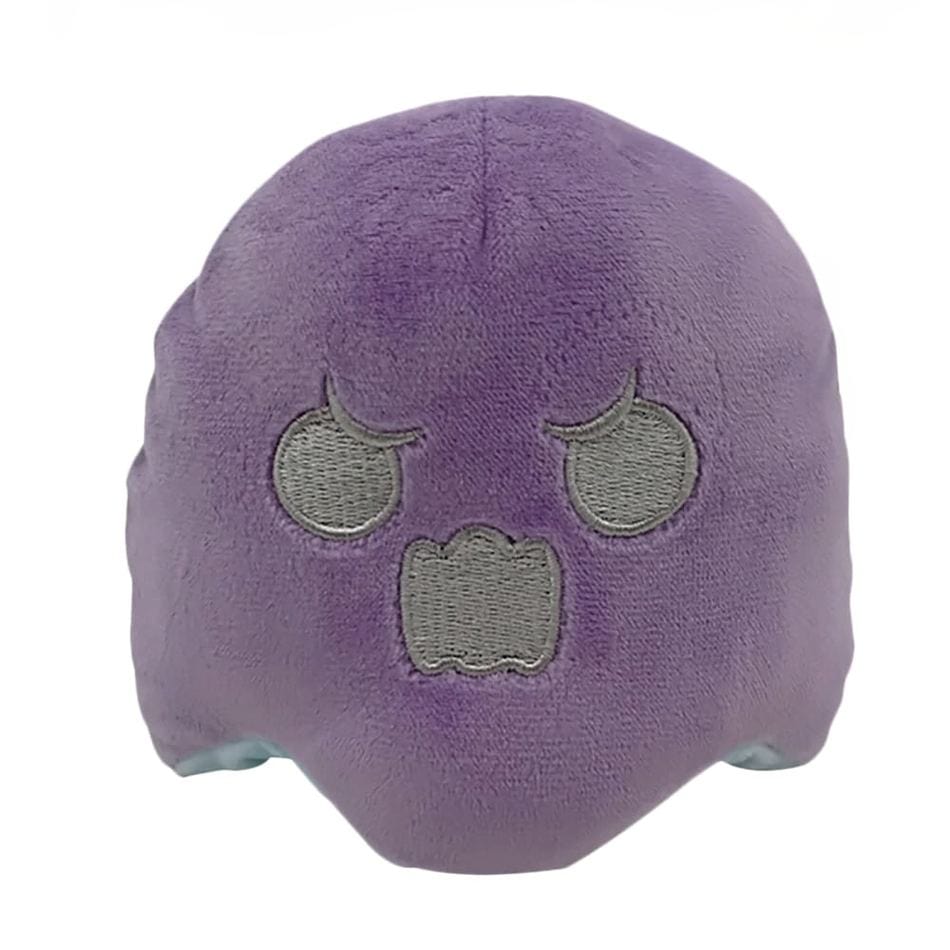 La Peluche Peluche fantôme réversible fluorescente violet et bleu