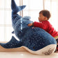 La Peluche Peluche géante baleine bleue