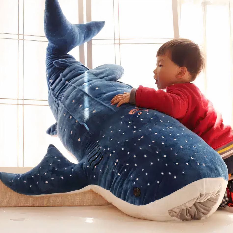 La Peluche Peluche géante baleine bleue