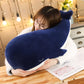 La Peluche Peluche géante baleine bleue marine