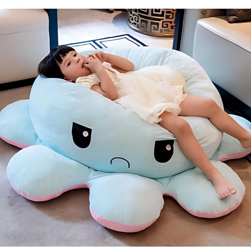 La Peluche Peluche géante pieuvre réversible