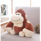 La Peluche Peluche gorille marron heureux