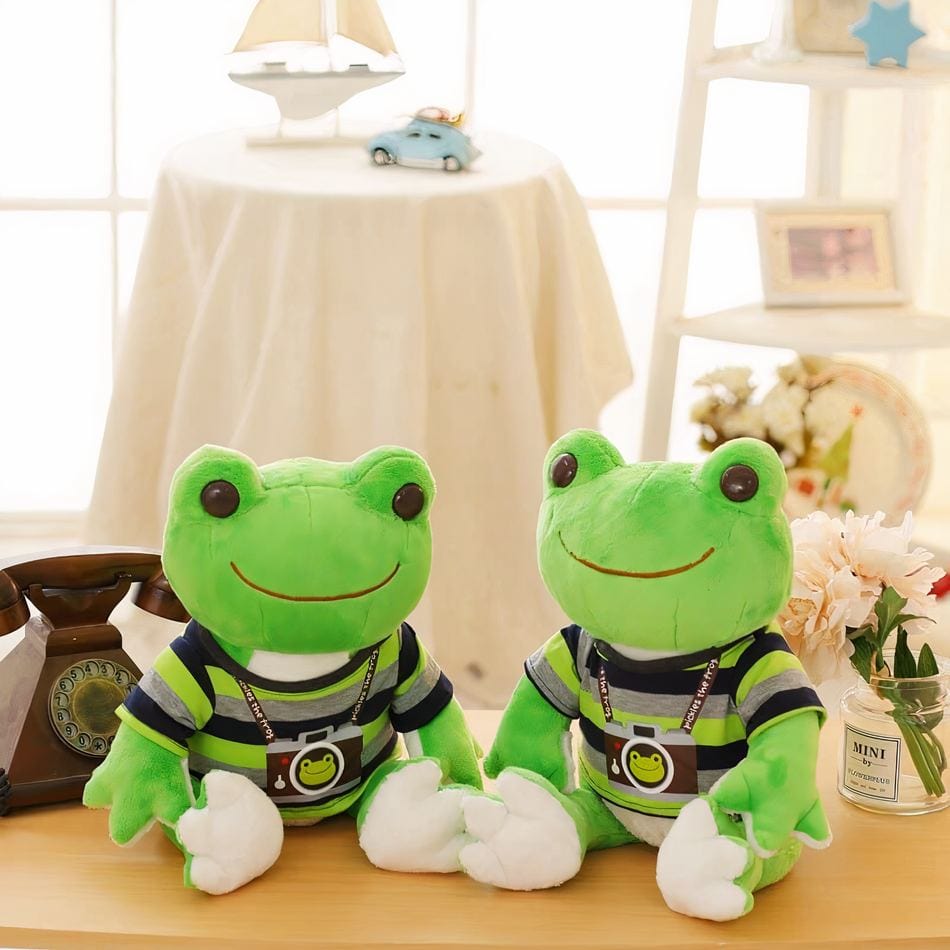 La Peluche Peluche grenouille photographe