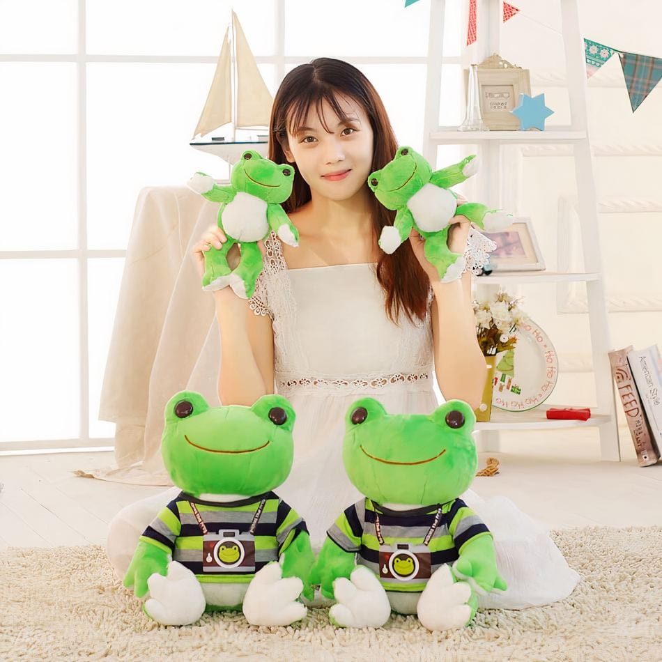 La Peluche Peluche grenouille photographe