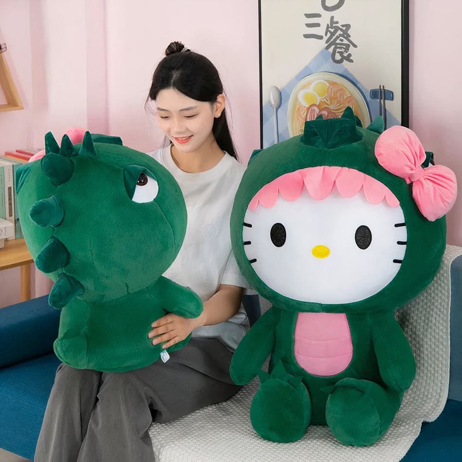 La Peluche Peluche Hello Kitty en dinosaure