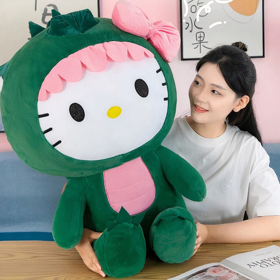 La Peluche Peluche Hello Kitty en dinosaure