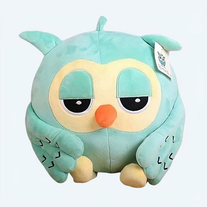 La Peluche Peluche hibou mignon vert