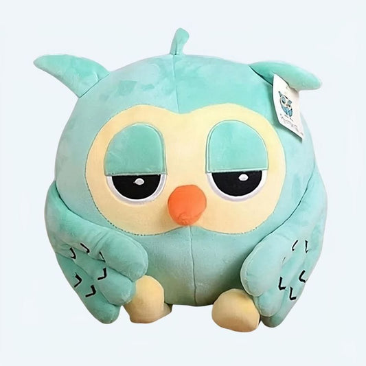 La Peluche Peluche hibou mignon vert