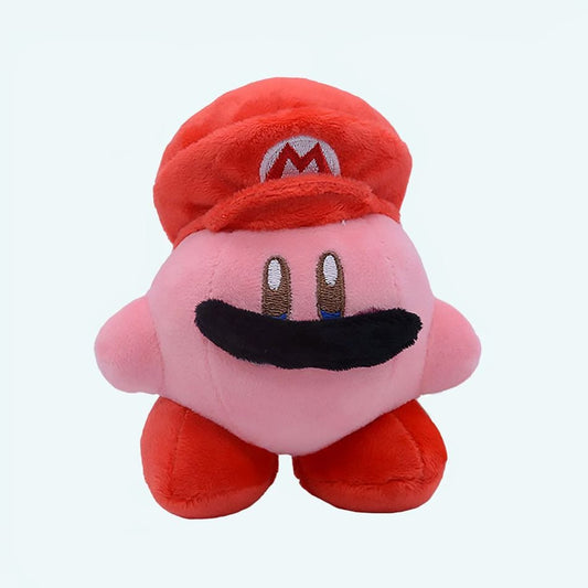 La Peluche Peluche Kawaii Kirby déguisé en Mario
