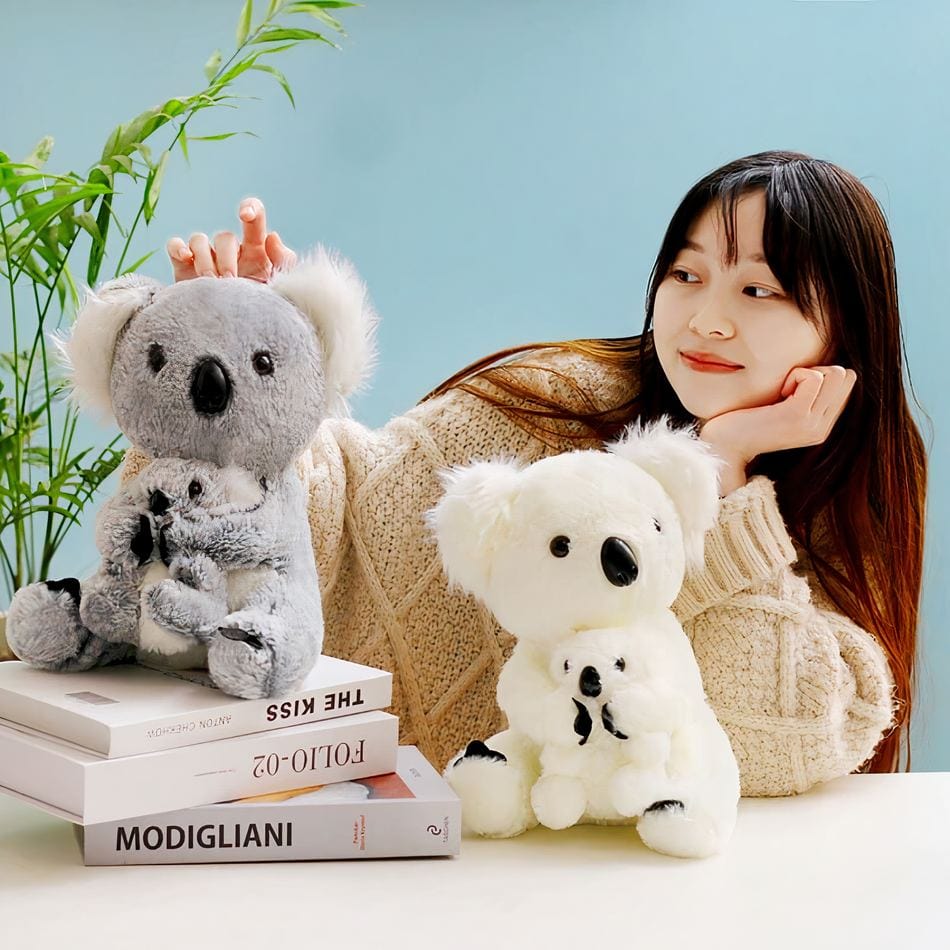 La Peluche Peluche koala et son bébé
