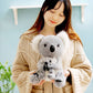 La Peluche Peluche koala et son bébé