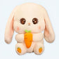 La Peluche Peluche lapin avec une carotte