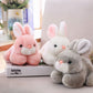 La Peluche Peluche lapin blanc moelleux