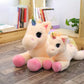 La Peluche Peluche licorne arc-en-ciel douce