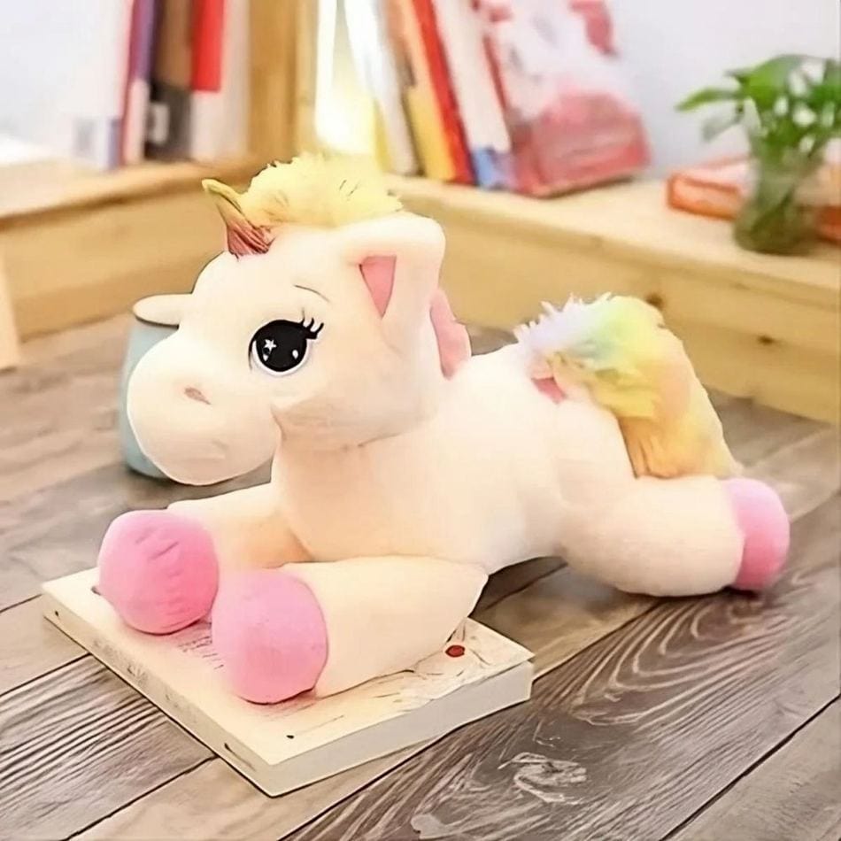 La Peluche Peluche licorne arc-en-ciel douce