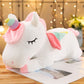 La Peluche Peluche licorne blanche couchée