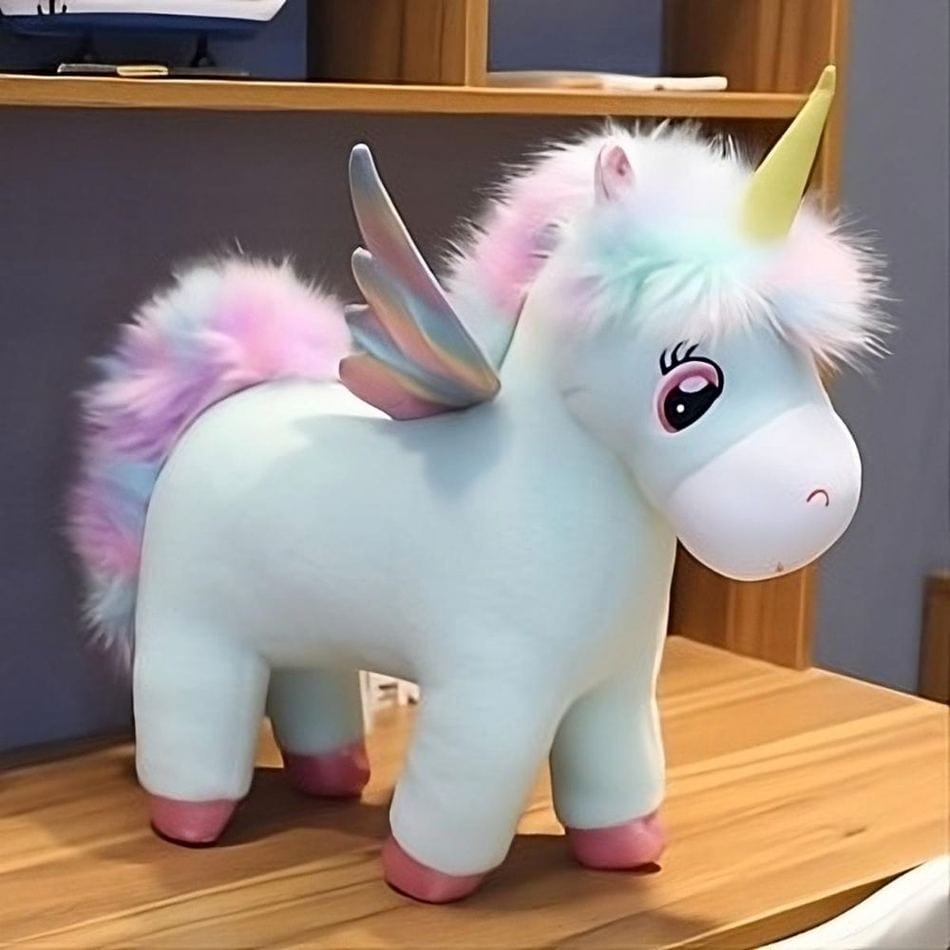 La Peluche Peluche licorne bleue originale