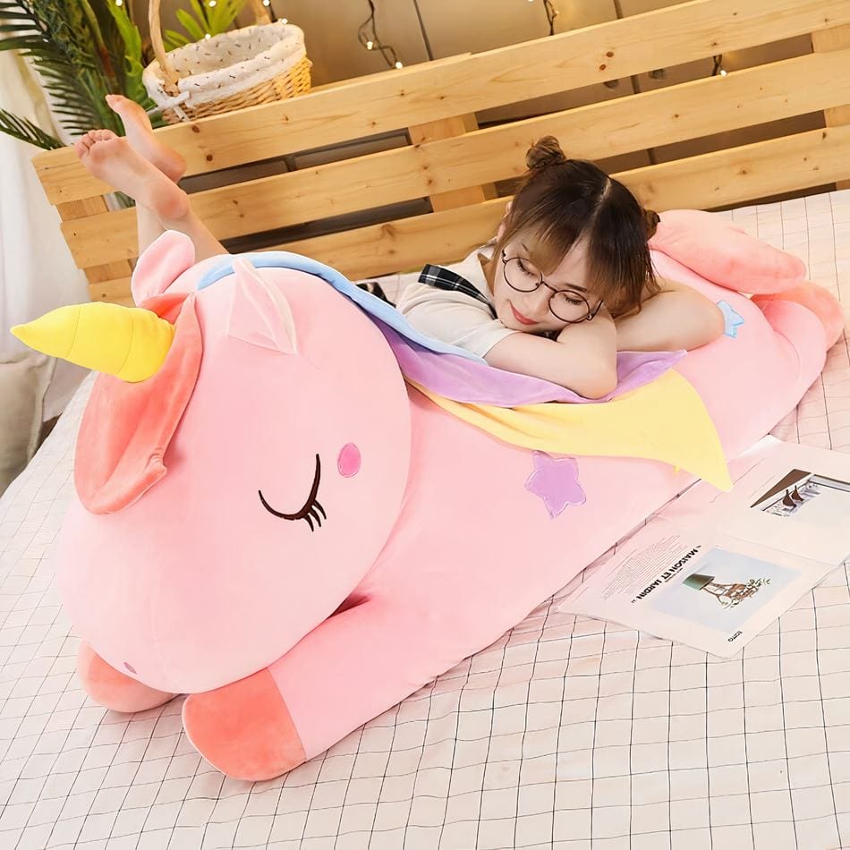La Peluche Peluche licorne géante adorable