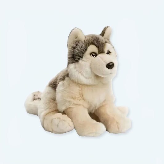La Peluche Peluche loup gris adorable