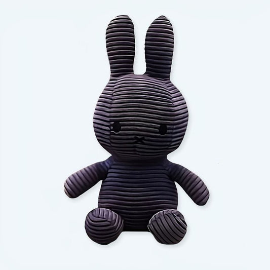 La Peluche Peluche Miffy bleu côtelé