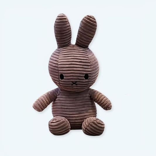 La Peluche Peluche Miffy gris côtelé