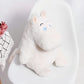 La Peluche Peluche oreiller hippopotame blanc