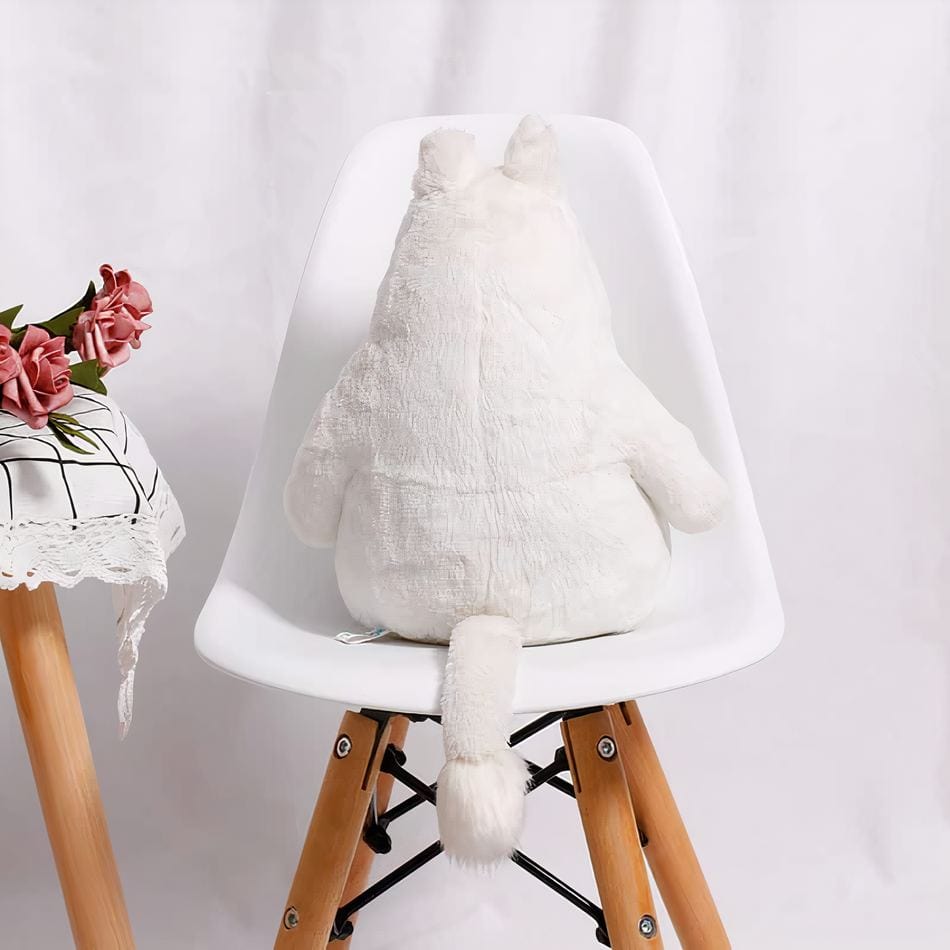 La Peluche Peluche oreiller hippopotame blanc