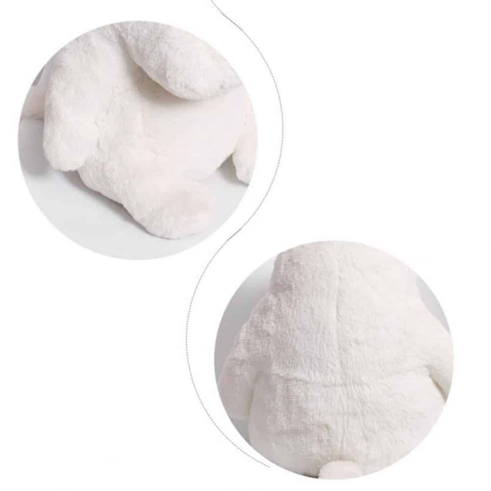 La Peluche Peluche oreiller hippopotame blanc