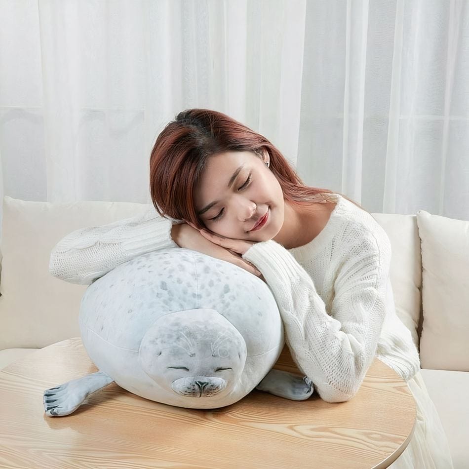 La Peluche Peluche oreiller phoque moellleux