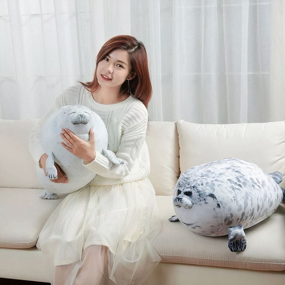 La Peluche Peluche oreiller phoque moellleux
