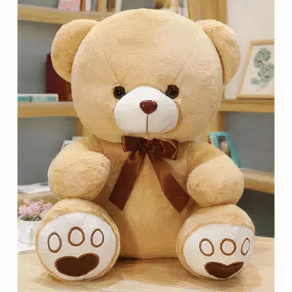 La Peluche Peluche ours beige mignon