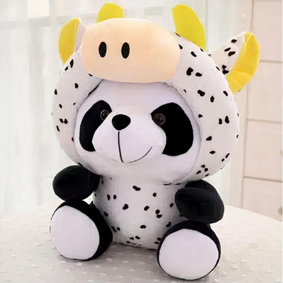 La Peluche Peluche panda en vache