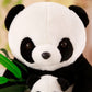 La Peluche Peluche panda maman et bébé