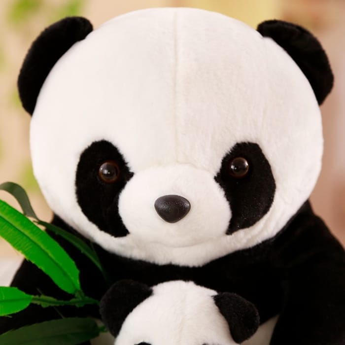 La Peluche Peluche panda maman et bébé