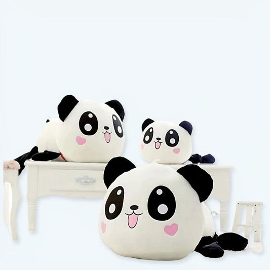 La Peluche Peluche panda oreiller heureux