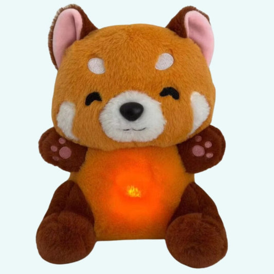 La Peluche Peluche panda roux respirante avec berceuse