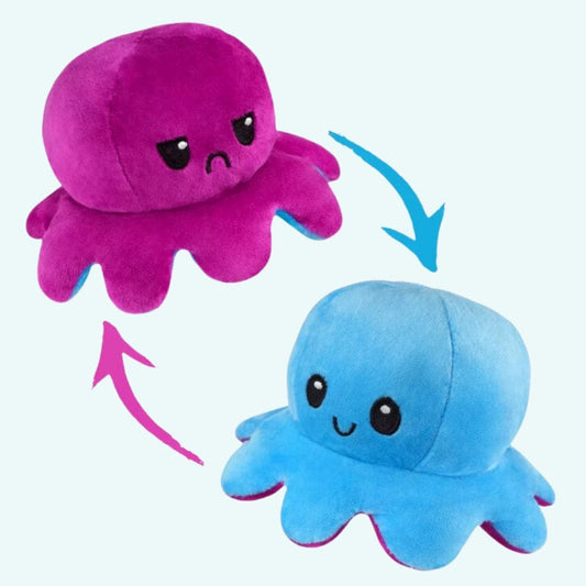 La Peluche Peluche pieuvre Octopus réversible