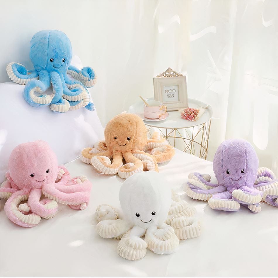 La Peluche Peluche pieuvre violette