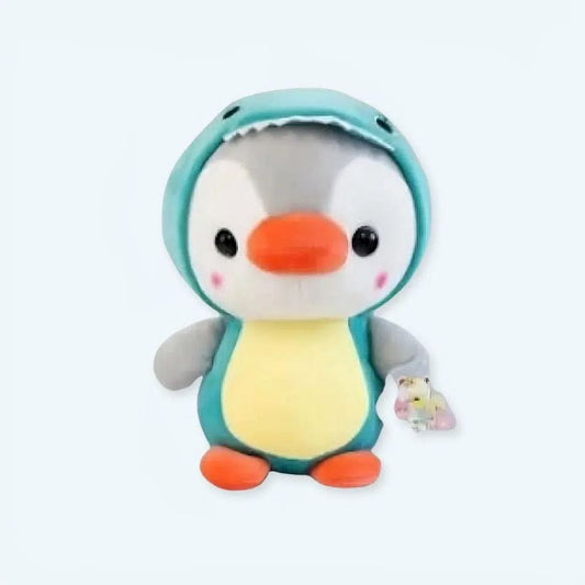 La Peluche Peluche pingouin en dinosaure