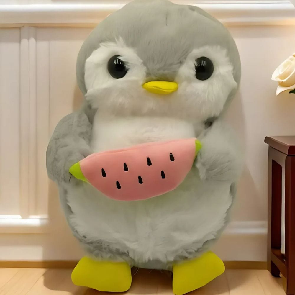 La Peluche Peluche pingouin respirante avec berceuses
