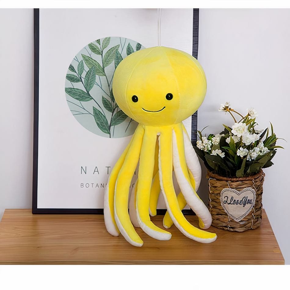 La Peluche Peluche poulpe jaune