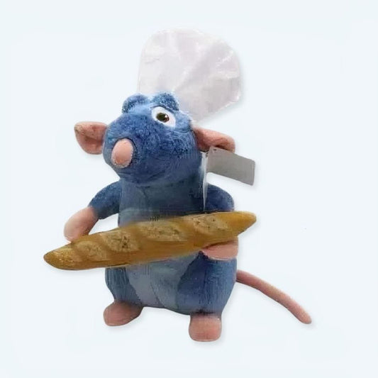 La Peluche Peluche Ratatouille avec du pain