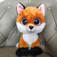 La Peluche Peluche renard aux yeux noirs