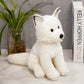 La Peluche Peluche renard blanche chien adorable
