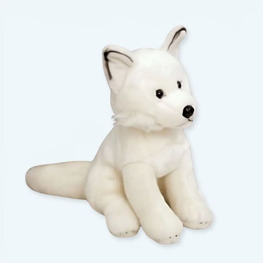 La Peluche Peluche renard blanche chien adorable