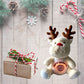 La Peluche Peluche renne de Noël respirante avec berceuses douce