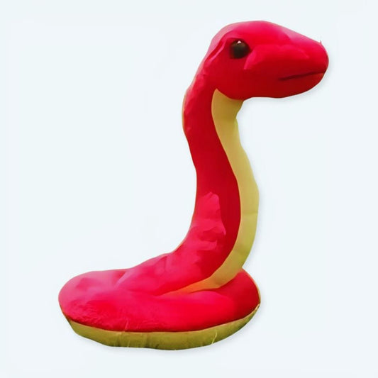 La Peluche Peluche serpent rouge et jaune